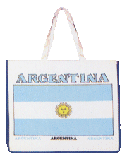 Tote Bag with flag of Argentina from China