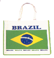 Tote Bag with flag of Brazil from China