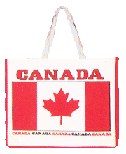 Tote Bag with flag of Canada from China