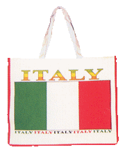 Tote Bag with flag of Italy from China