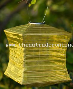 China Silk Effect Solar Lantern from China