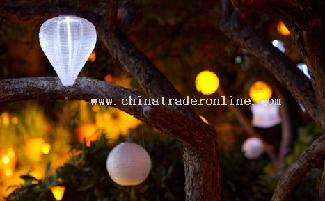 China Silk Effect Solar Lantern from China