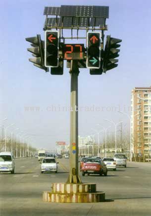 Erect Solar Traffic Light