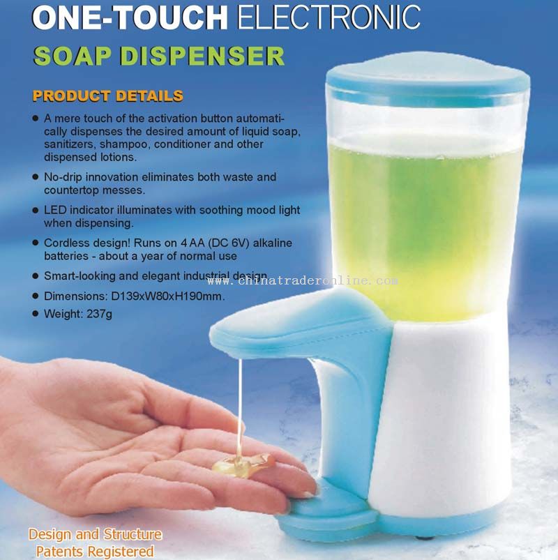 Duo one-touch electrical Liquid soap dispenser