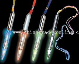 7 Color changing Pen with Lanyard from China