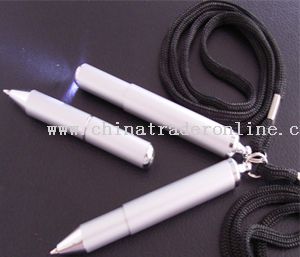 Flashlight-Pen-Necklace with magnet inside the tube from China