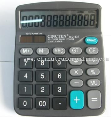 12 Digits Dual Power Calculator