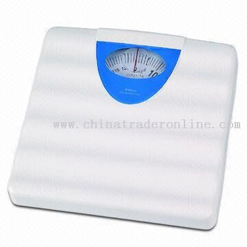 ABS Platform Bathroom Scale with Massage Function and Division of 1kg/2lbs