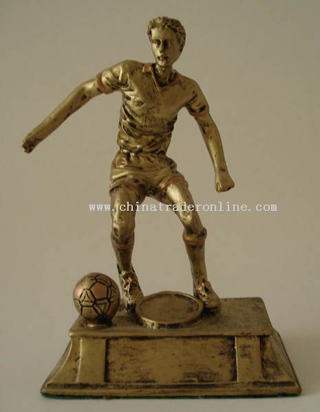 Polyresin Trophy/Award/Promotion/Resinic/Prize/Player/Soccer/ from China