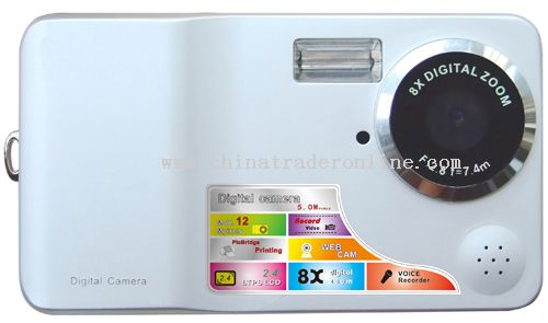 CMOS 5.0Mega Pixels Sensor Digital Camera from China