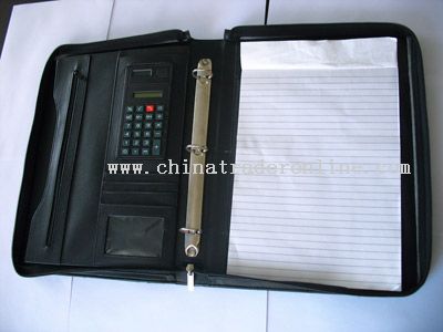 stock file folder A4 Portfolio Bonded Leather from China
