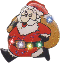 Flashing Christmas Badge