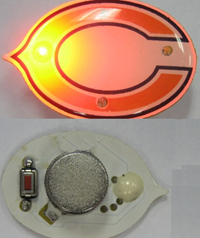 Flashing LED Badge With Switch from China