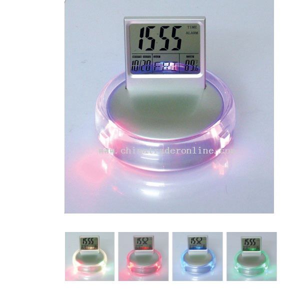 Glow LED Color Change Calendar Clock