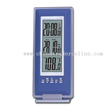 Radio Controlled Clock With Calendar & Thermometer from China