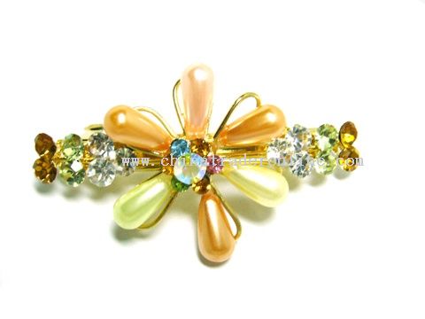 Zircon with rhodium plating Barrette from China