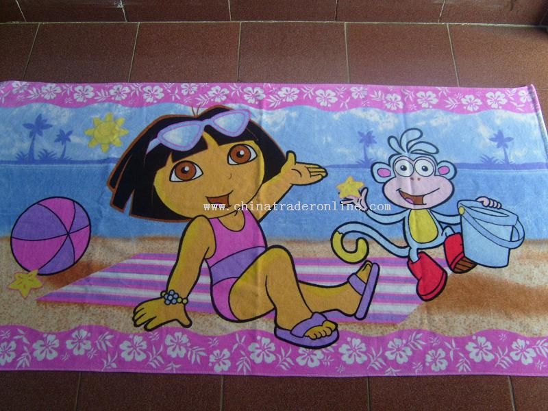 100% cotton beach towel