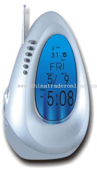 Calendar Alarm Clock with Fm Scan Radio from China