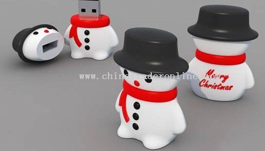 snowman USB flash drive for Christmas gifts from China