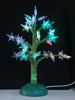 USB 7 Color Fiber Tree With Branch Star