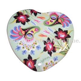 HEART-SHAPED Tin Badge from China