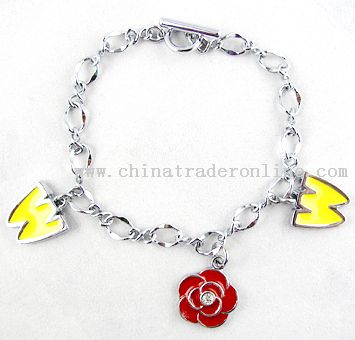 Customized Alloy Charm Bracelet from China