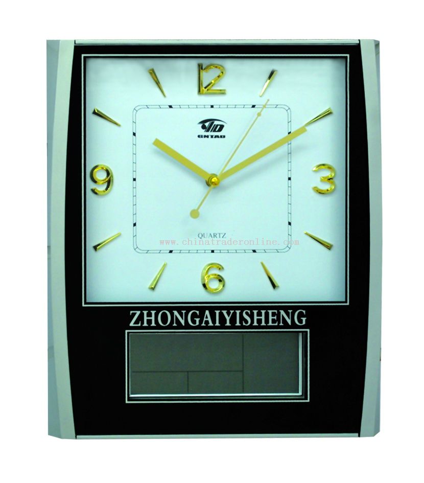 Wall Clock with Digital Calendar from China