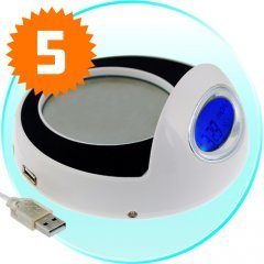 Cup Warmer and USB Hub with Clock from China