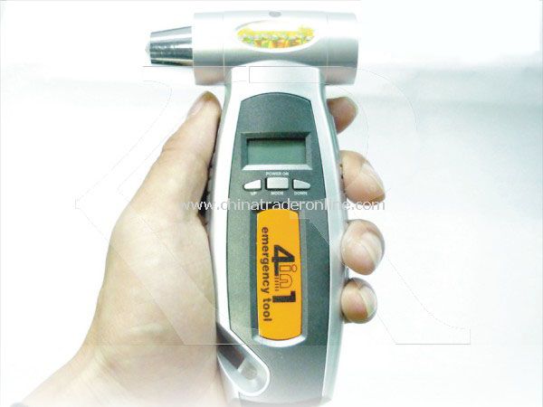 Digital Tire Gauge with Emergency Torch