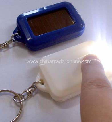 Keychain Solar Flashlight with UV Money Detector