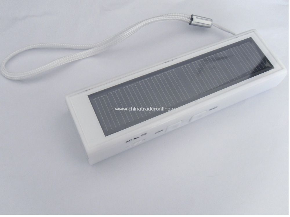 Solar Charger With Torch And Fm Radio