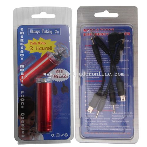 AA battery emergency mobile phone Charger