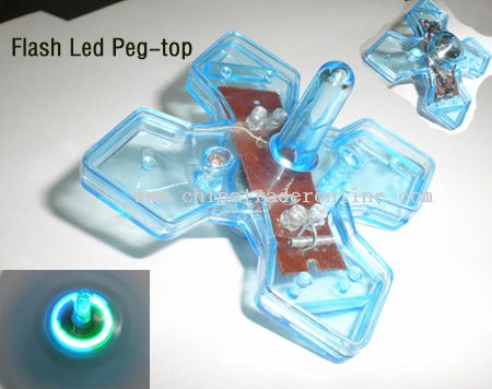 Novelty LED Flashing Peg-top from China