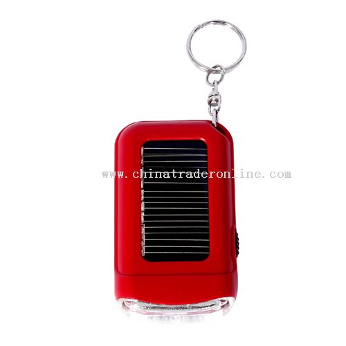 mini solar flashlights keychain from China