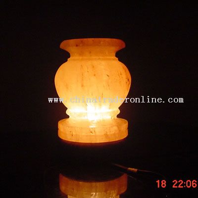 ROCK SALT VASE LAMP from China