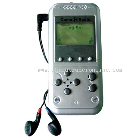 LCD Action Game FM auto scan radio