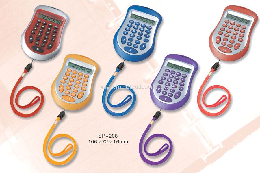 Gift Calculator with lanyard