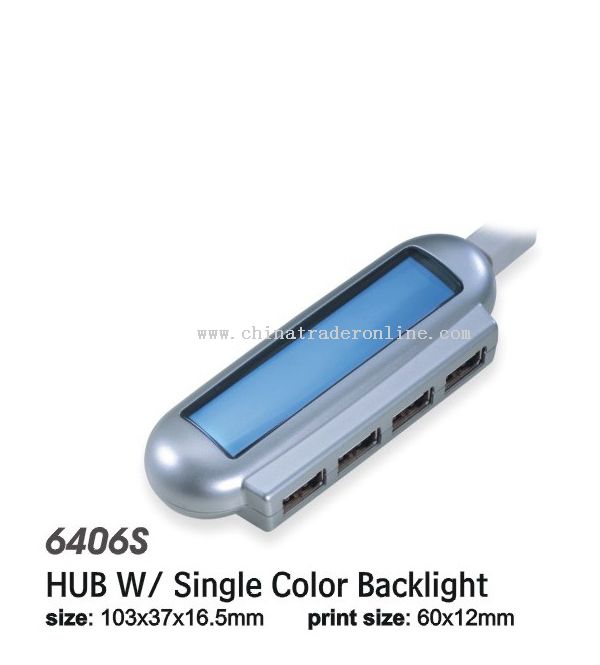 Hub W/ Single Color Backlight from China