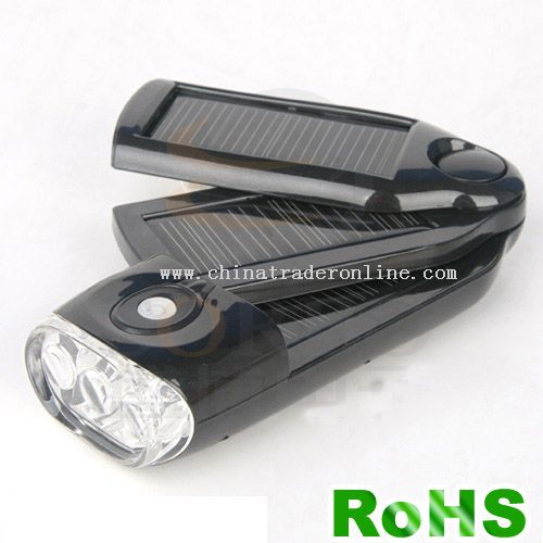 LED Solar Flashlight from China