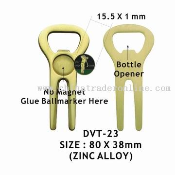 Golf Divot Tool with Bottle Opener and Ball Marker from China