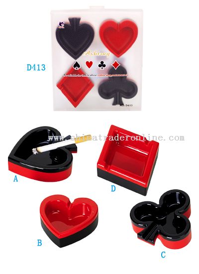 Poker Ashtray Set