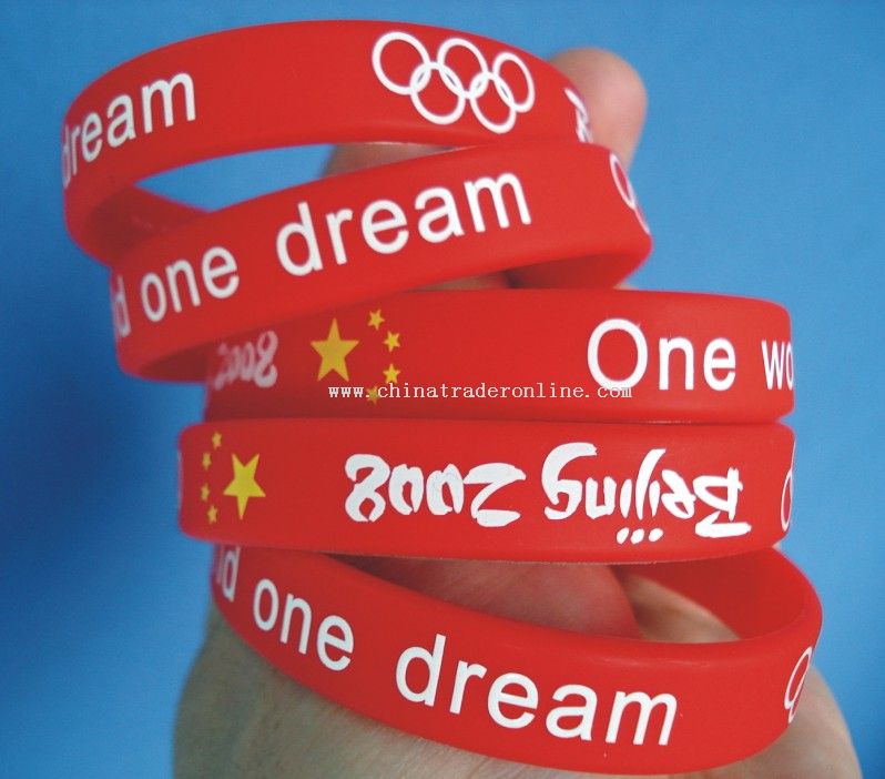 Silcone Wristband for Olympic