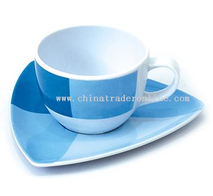 MELAMINE COFFEE CUP&SAUCER