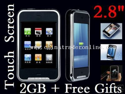 2.8 Iphone Touch Screen Mp4 player