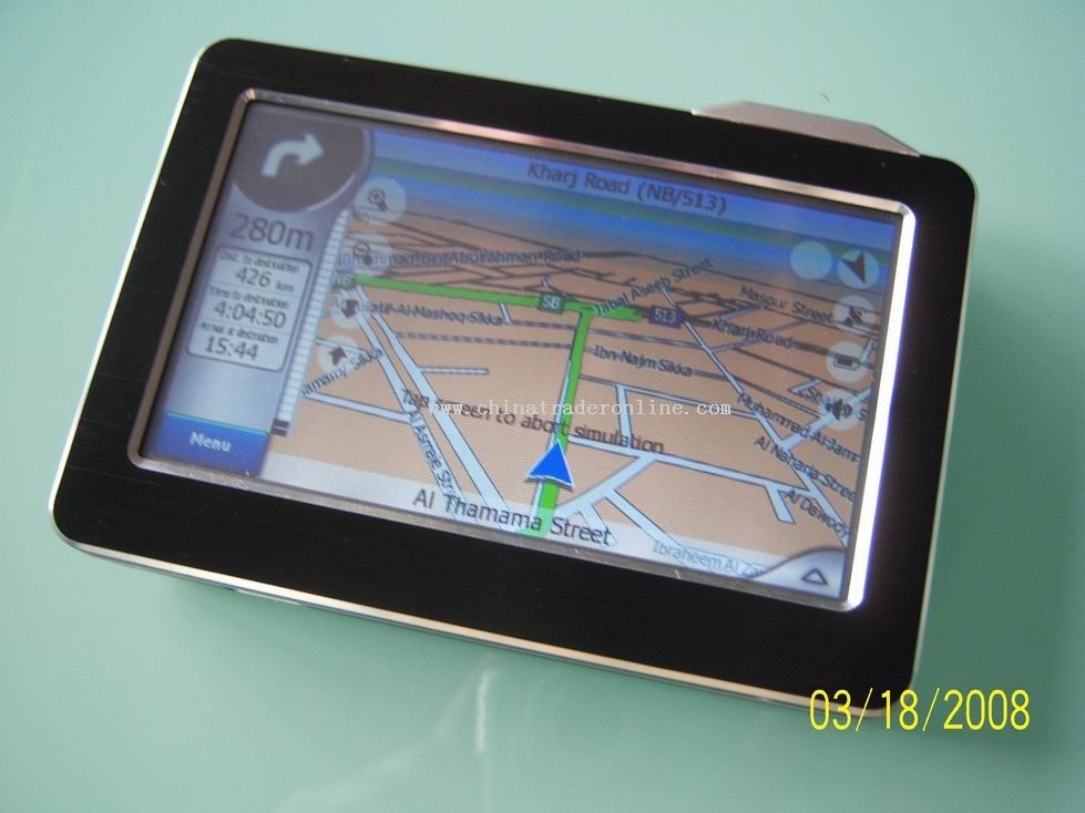 4.3 inch GPS navigator with FM function