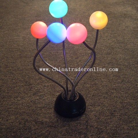 Sound sensor 5 LED Ball Light Stand from China