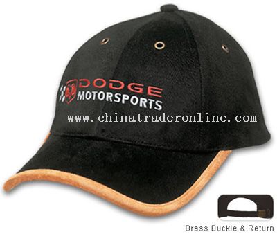 Cap with Suede Trim from China