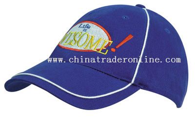 Cotton Cap with Piping from China