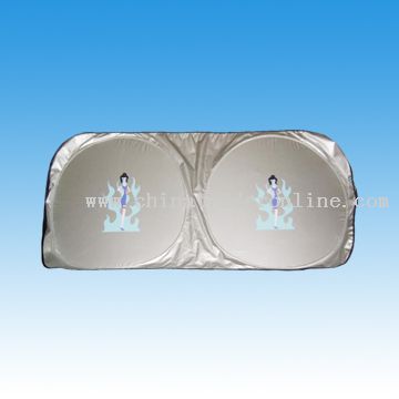 Car Sunshade-Silver Nylon
