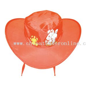 Folding Cowboy Hat-red